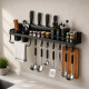 Estante organizador de cocina en metal NEGRO