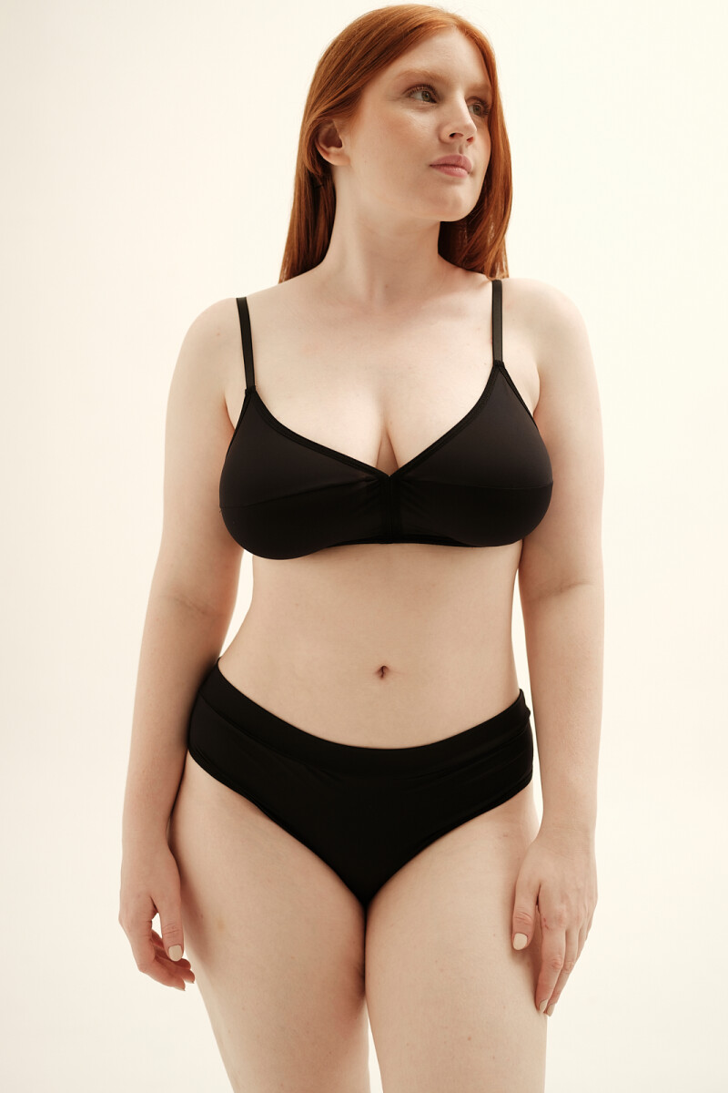 Soutien Comfort ECO – Copa soft sin aro, soporte amplio y adaptable Negro