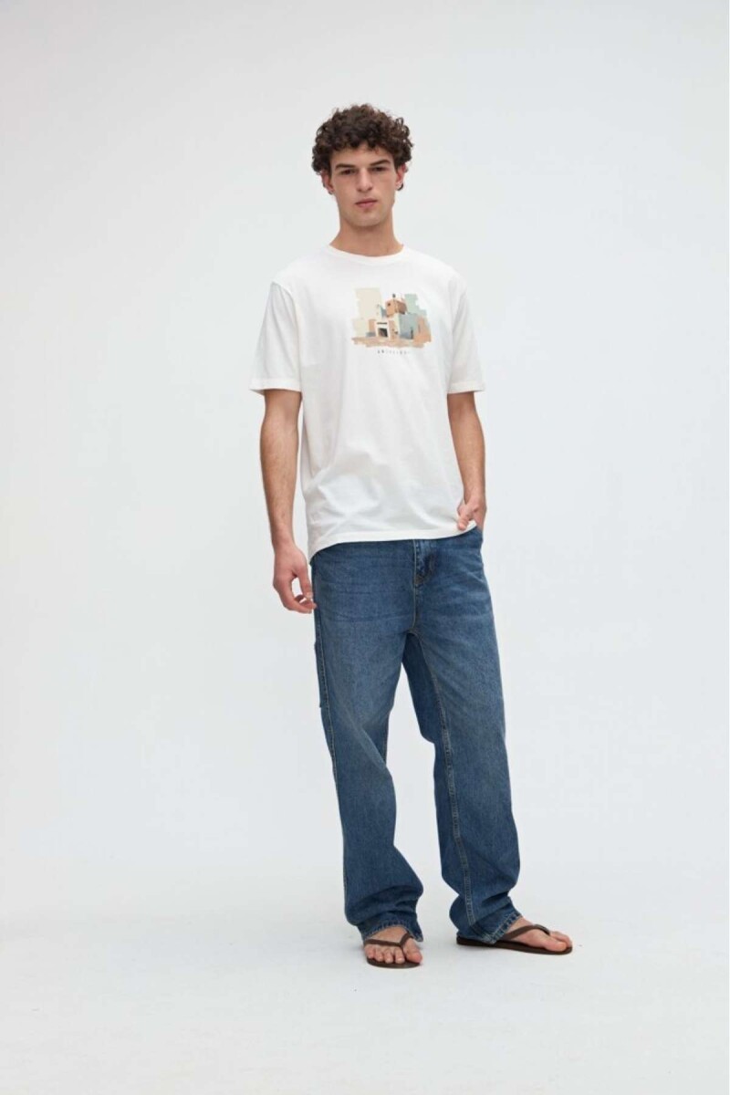 Remera Hess - Off white 