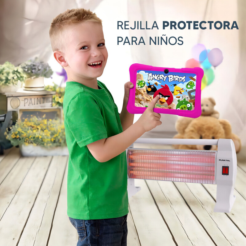 Estufa De Cuarzo Punktal 3 Tubos 400w 800w 1200w Color Blanco Estufa De Cuarzo Punktal 3 Tubos 400w 800w 1200w Color Blanco