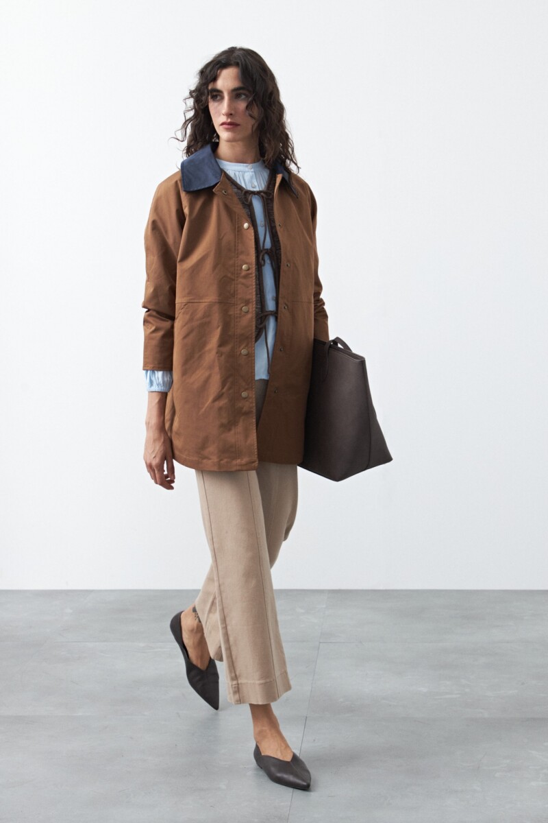 TRENCH SOLENE Marron
