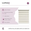 Cortina Roller Zebra Simple Lumax 1.2 X 2.1m Gran Calidad Beige