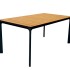 MESA DE JARDÍN RECTANGULAR 1.65 X 0.80 Aluminio Y Polywood BLACK