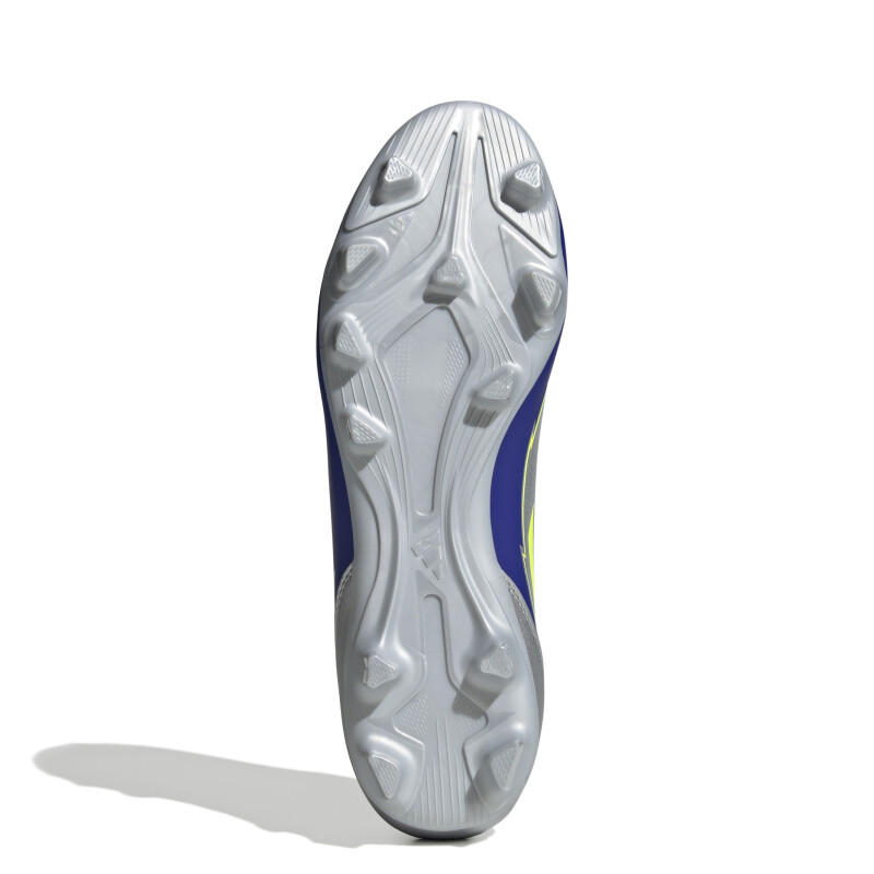 Championes de Fútbol 11 Unisex Adidas F50 Club FG Messi Plateado - Azul - Amarillo