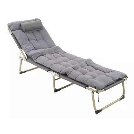 Catre plegable con colchón Gris