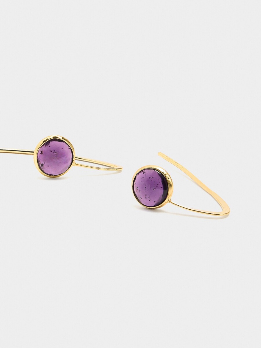 Pendientes Con Piedras dorado