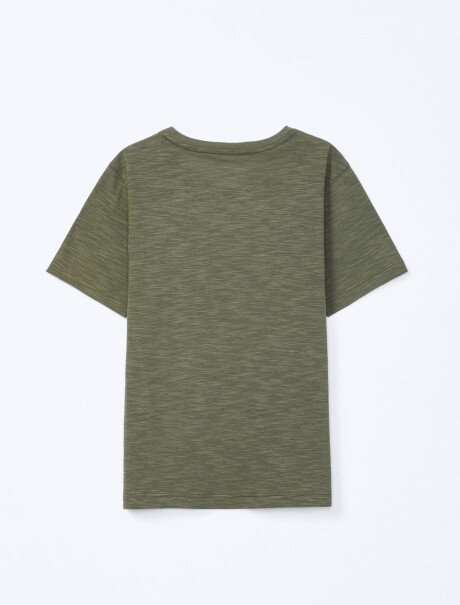 CAMISETA BÁSICA INFANTIL VERDE