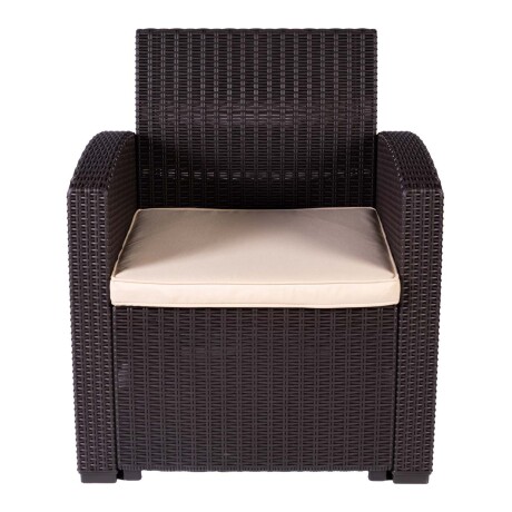 SET TERRAZA POLIPROPILENO MARRON MADRID