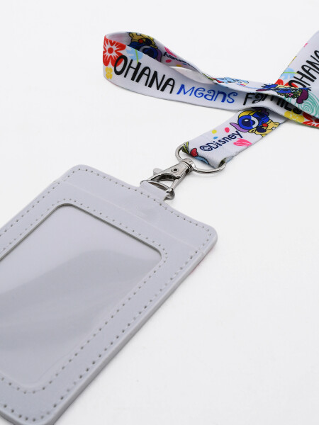TARJETERO CINTA STITCH OHANA MULTICOLOR