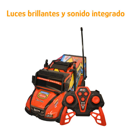 Camión a Control Remoto High Speed Racing Con Luces y Sonido Rojo