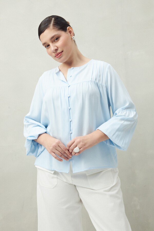 CAMISA REBELLE Celeste
