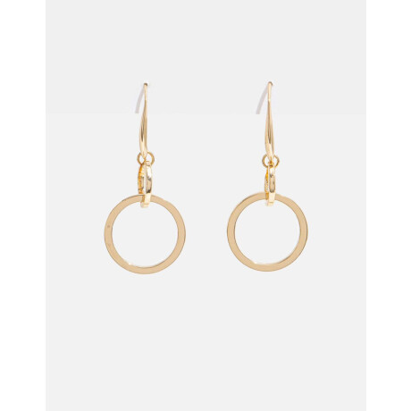 Aros Colgantes Largos Metal Dorado