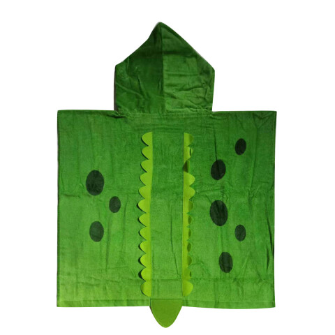 Bata Poncho con Forma Infantil Varios Diseños 100% Algodón 60 x 60 cm COCODRILO