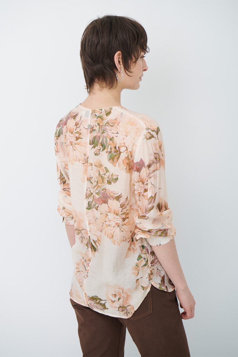 CAMISA JULIE FLOR NATURAL