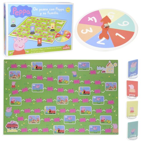 JUEGO DE MESA DE PASEO CON PEPPA Y SU FAMILIA DIDACTA 110/05 JUEGO DE MESA DE PASEO CON PEPPA Y SU FAMILIA DIDACTA 110/05