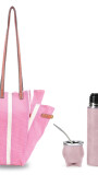 KIT MATERO VOLTOK FUCSIA Y BLANCO C/ URBANO FUCSIA