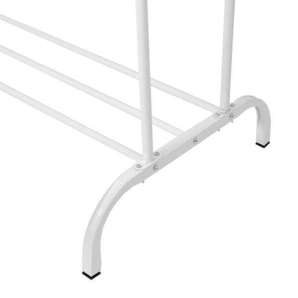 Perchero Para Ropa Doble Percha Metal Organizador con Estante Imback Color Blanco Perchero Para Ropa Doble Percha Metal Organizador con Estante Imback Color Blanco