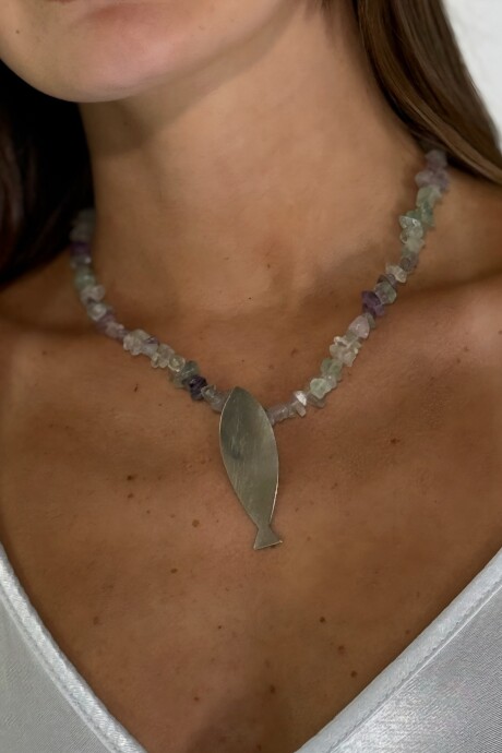 COLLAR ONDINO Verde Agua
