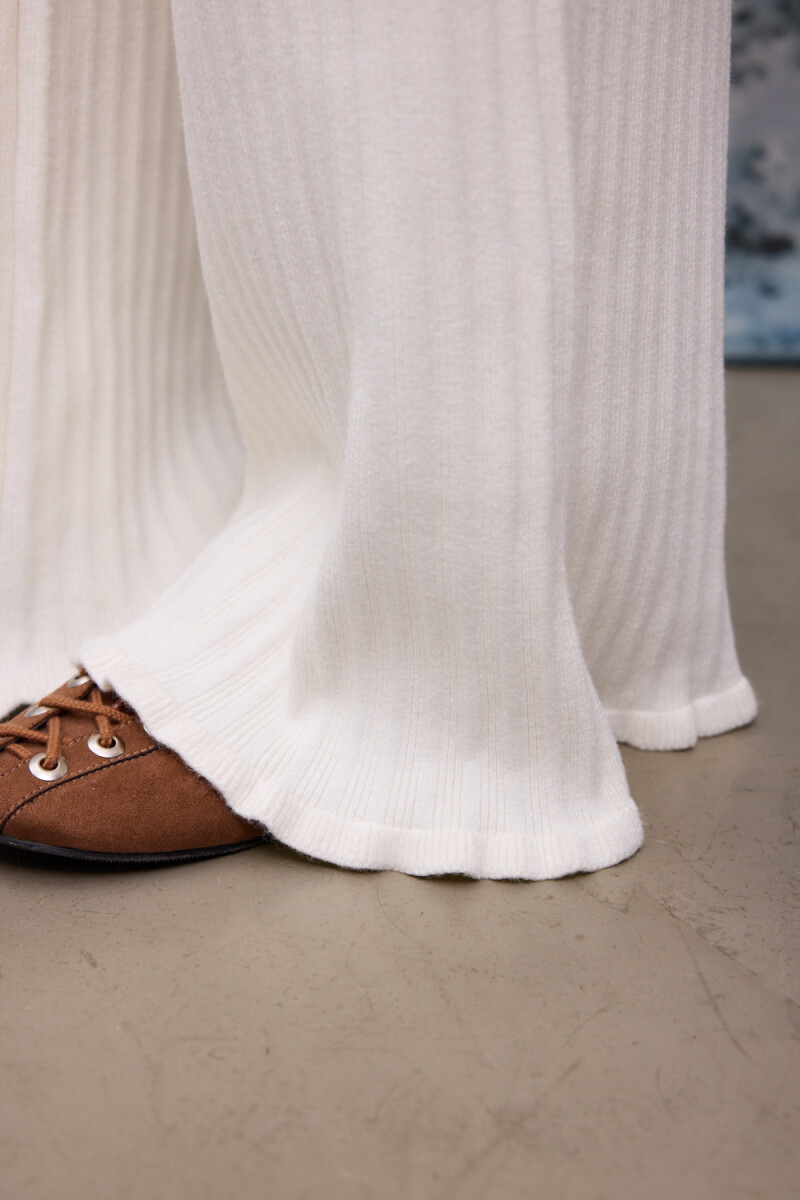 Pantalon Knitted Crudo