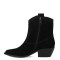 Botas de Mujer Miss Carol Tirma de Cuero Negro