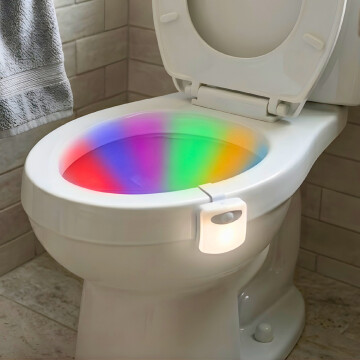 Luz Led Rgb Nocturna Multicolor Sensor Inodoro Water Baño Luz Led Rgb Nocturna Multicolor Sensor Inodoro Water Baño