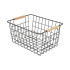 Canasto Organizador de Cocina IMBACK | Metálico, Versátil y con Manijas de Madera Canasto Organizador de Cocina IMBACK | Metálico, Versátil y con Manijas de Madera