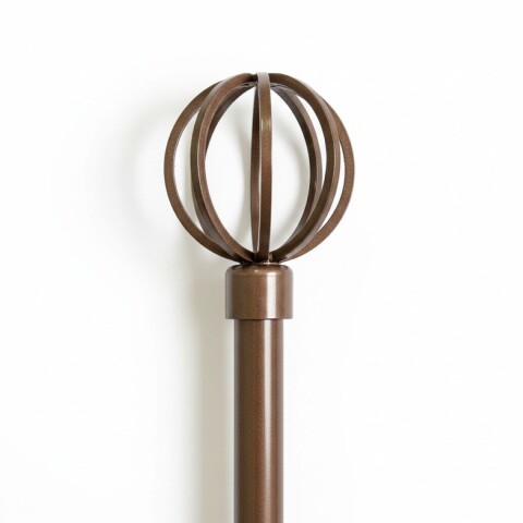 VARA METAL BRONCE P/CORTINA 218-304.8CM Unica