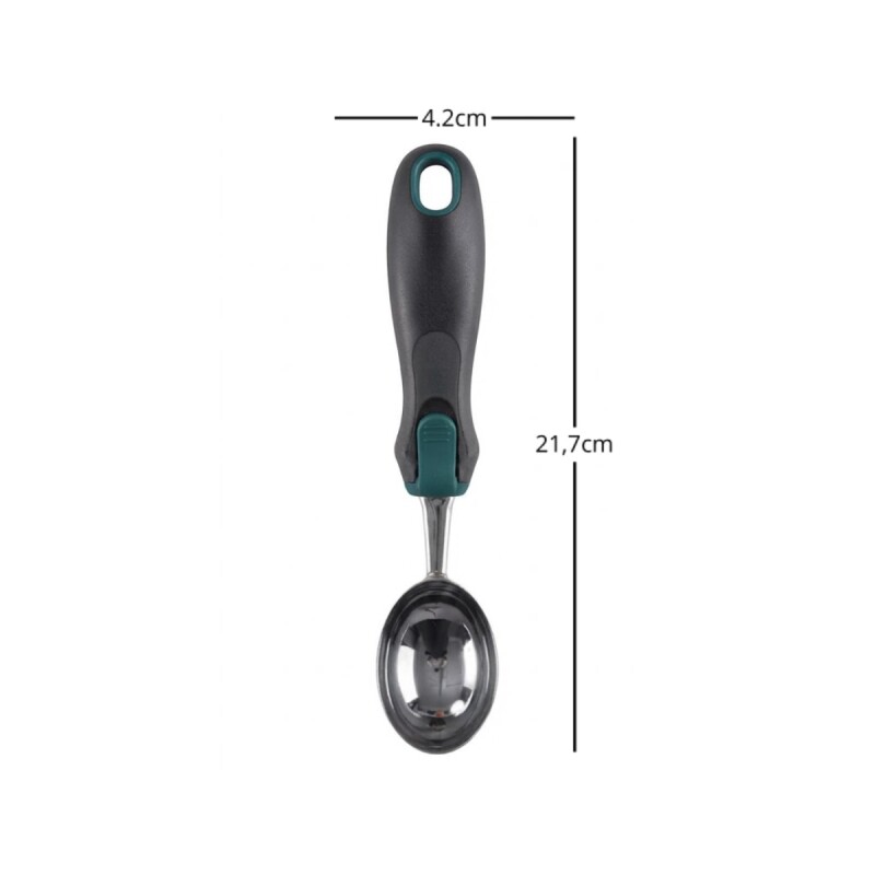 Cuchara helado 21.5cm NEGRO