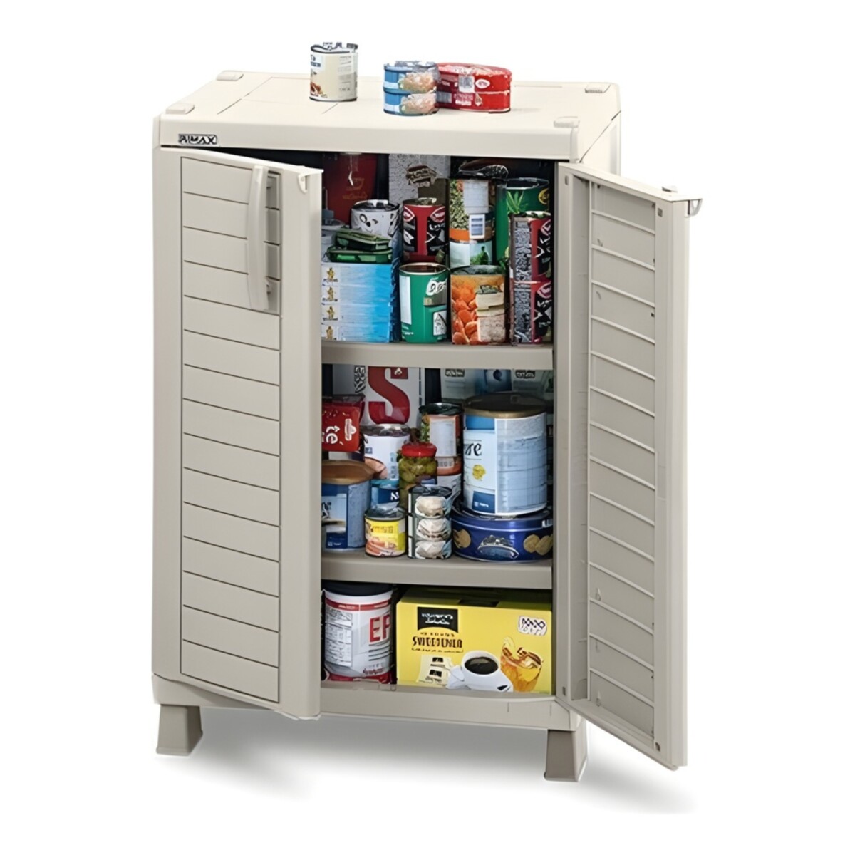 Armario de 2 puertas y 2 estantes Rimax Baru 