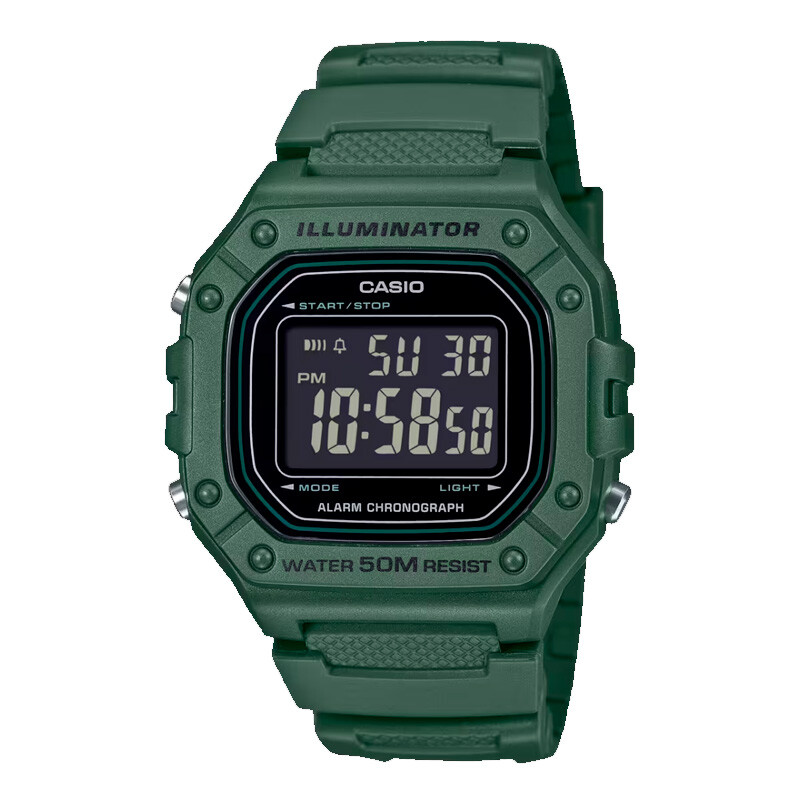 Reloj de Caballero de Resina W-218H-1BVDF 3BVDF