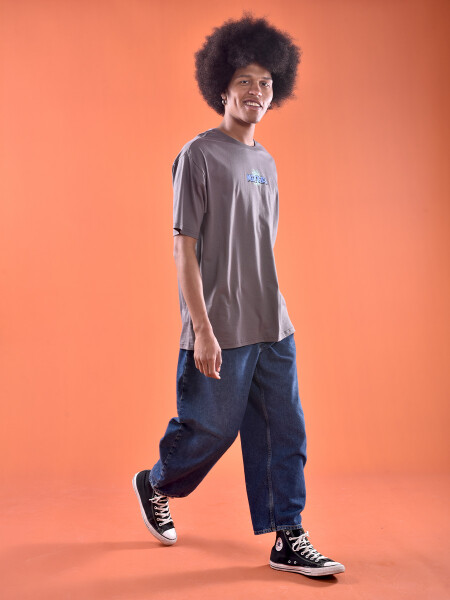 REMERA MICKEY BLUE GRIS OSCURO