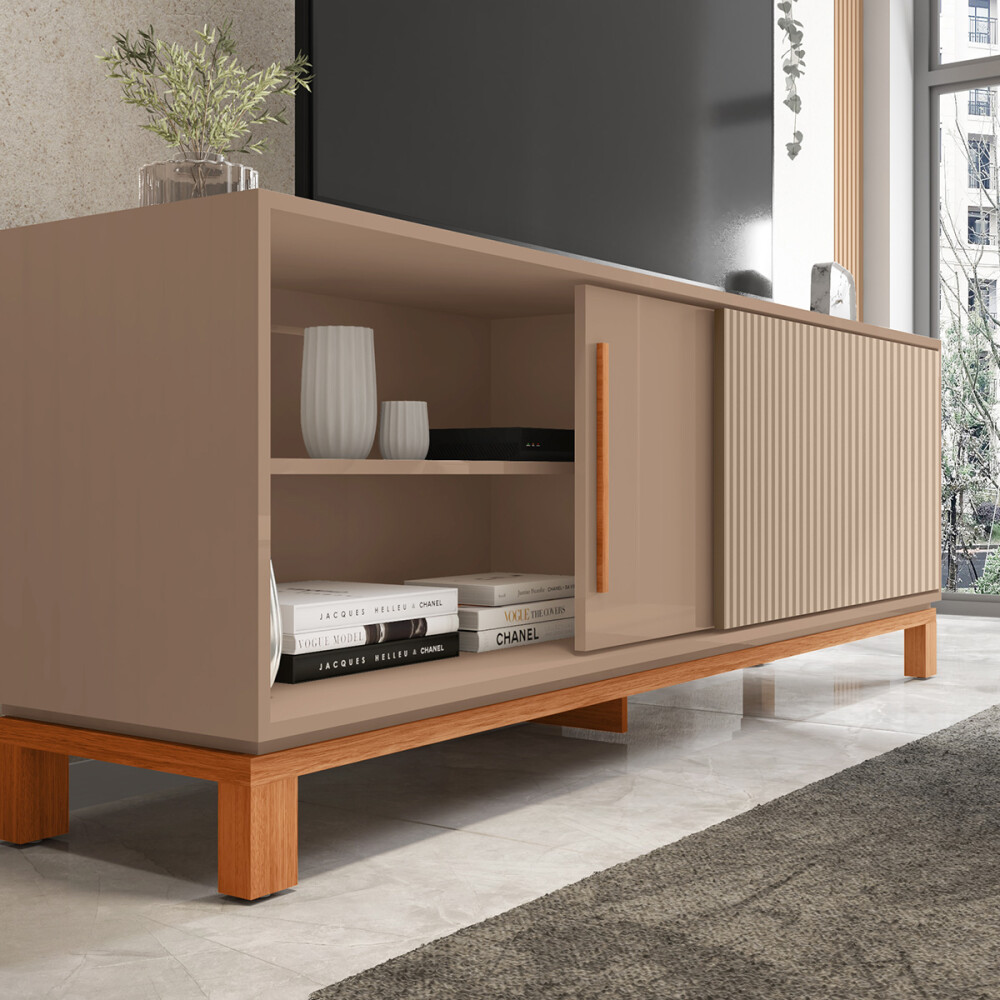 MESA PARA TV MONDRIAN 1.8 - COLOR SUED MR/FREIJO Mesa Para Tv Mondrian 1.8 - Color Sued Mr/freijo