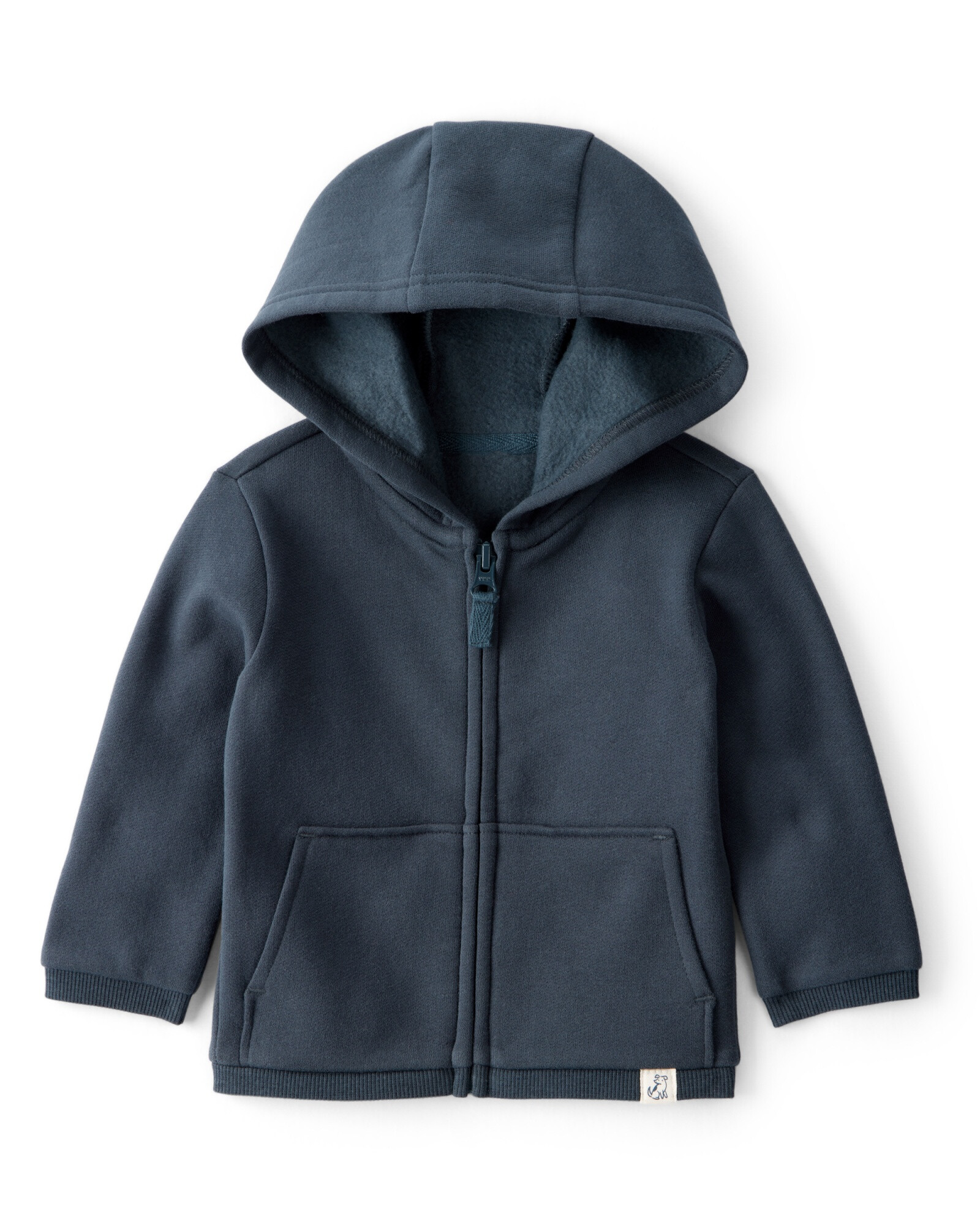 Campera de algodón con felpa, azul marino Campera de algodón con felpa, azul marino