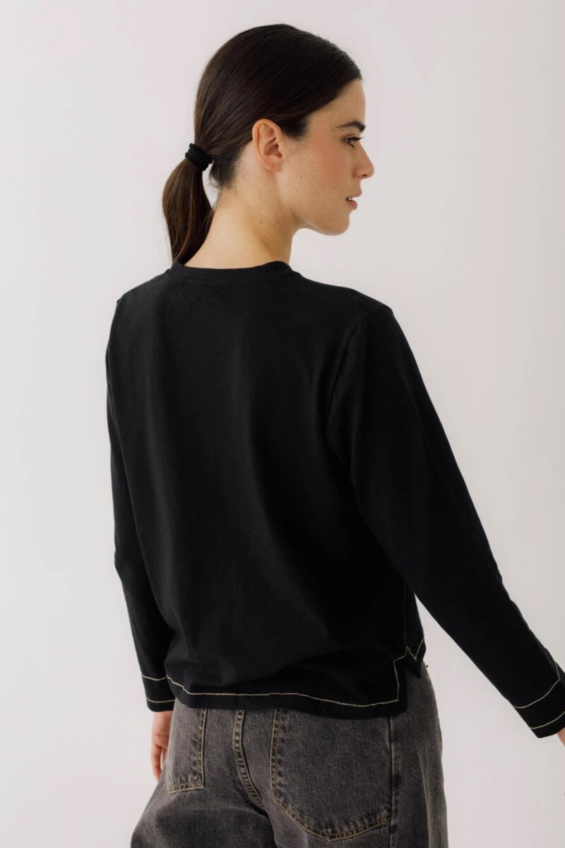 TSHIRT LONGA FW23 Negro