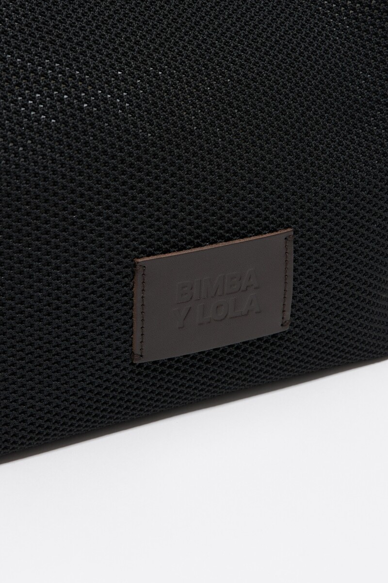 BOLSO SHOPPER FLYKNIT Negro