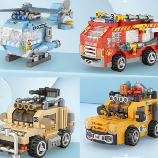 Bloques para armar vehículo celeste