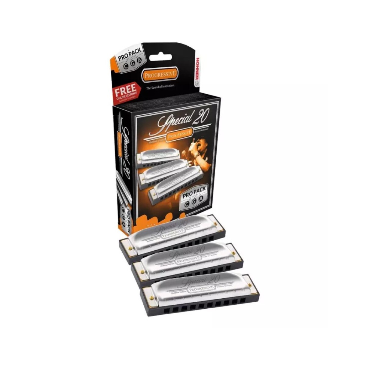 Set Armónicas Hohner 560 Special 20 En C G A 20 Voces 