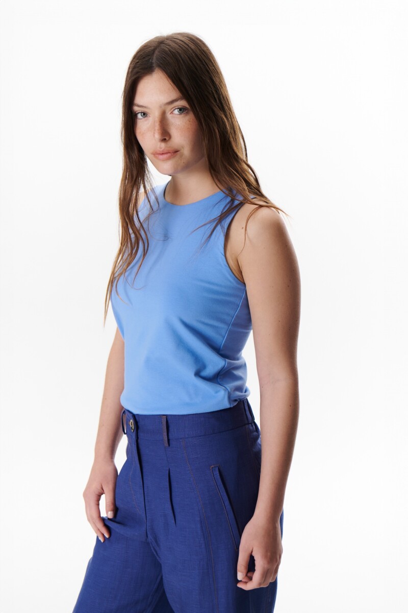 MUSCULOSA DOBLE AZUL