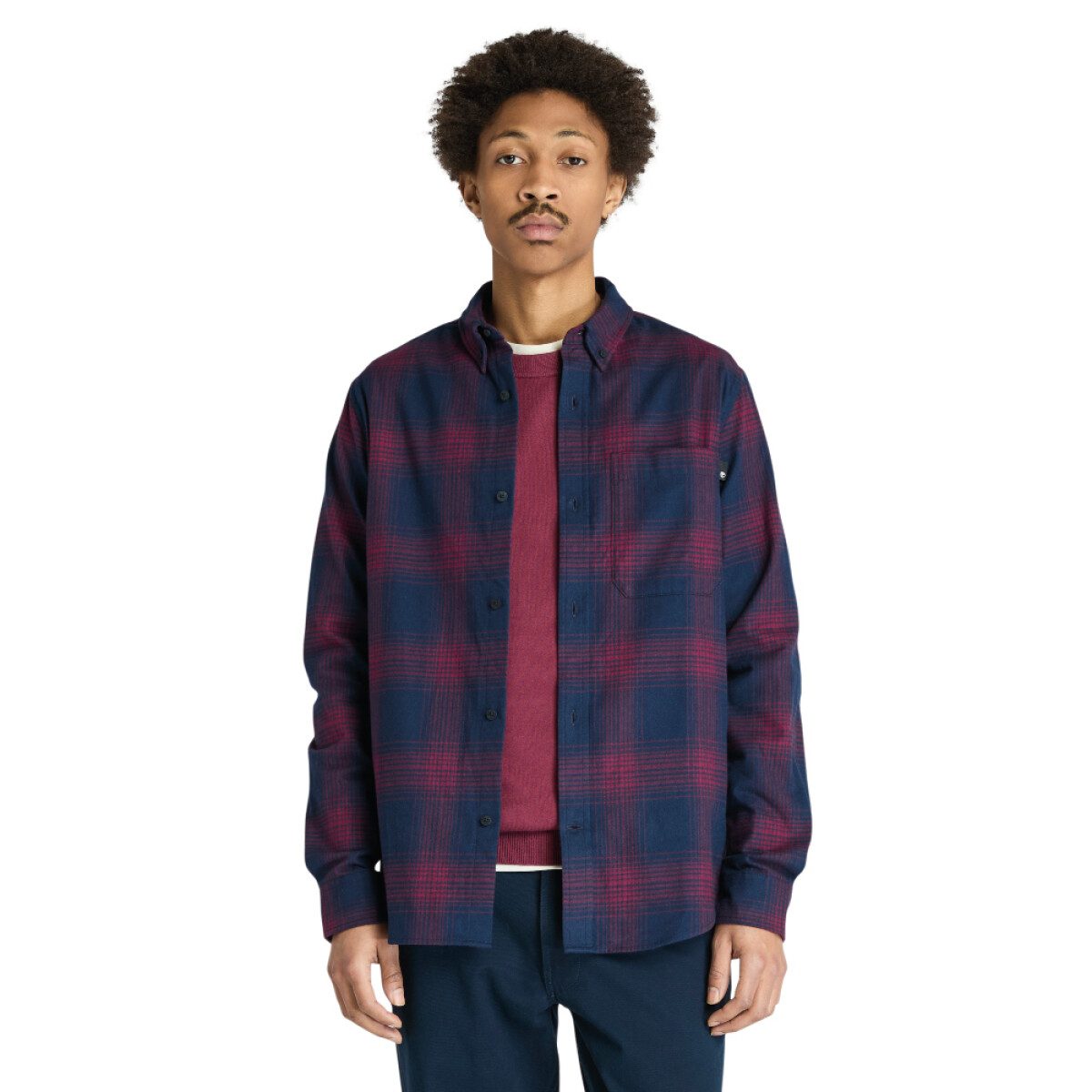 Camisa Franela Manga Larga Hombre 
