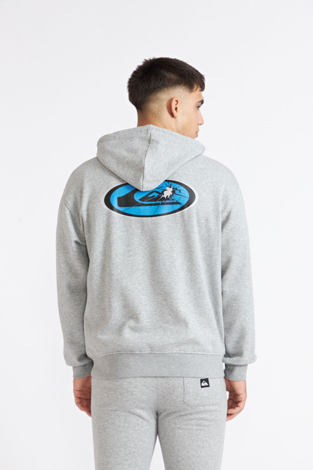 Quiksilver Canguro FRACTURED WAVE Hombre - Gris Melange Combinado