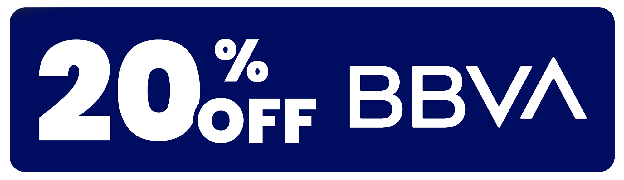 Descuento 20 % BBVA