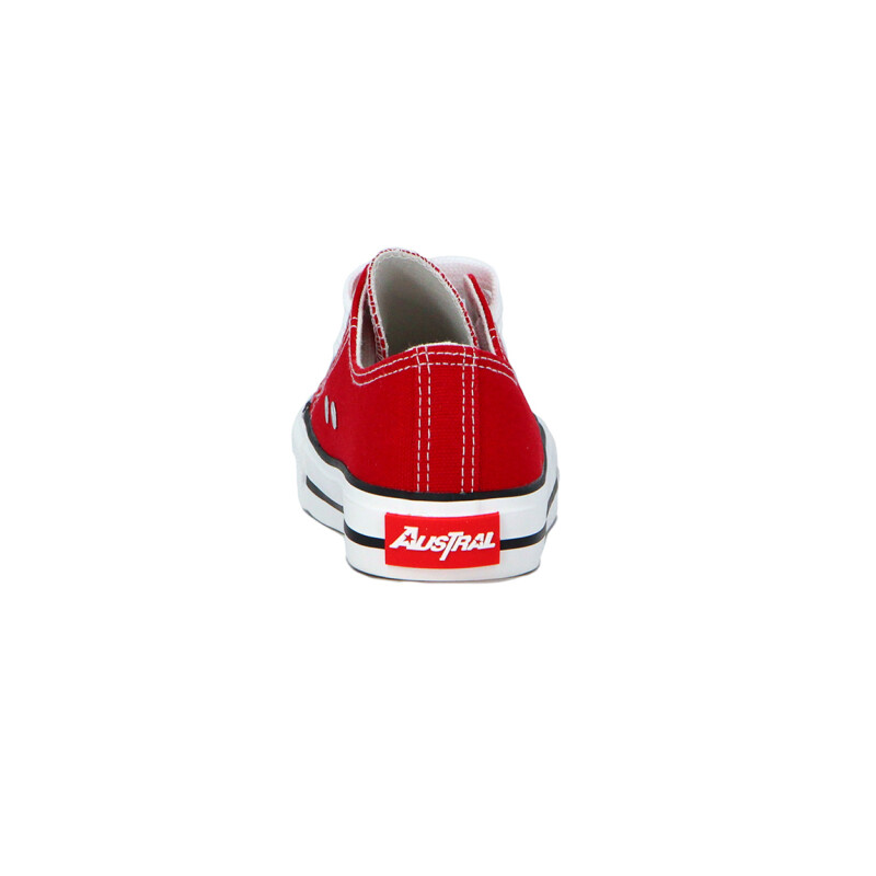 Austral Calzado Lona Casual Acordonado S/baja Rojo