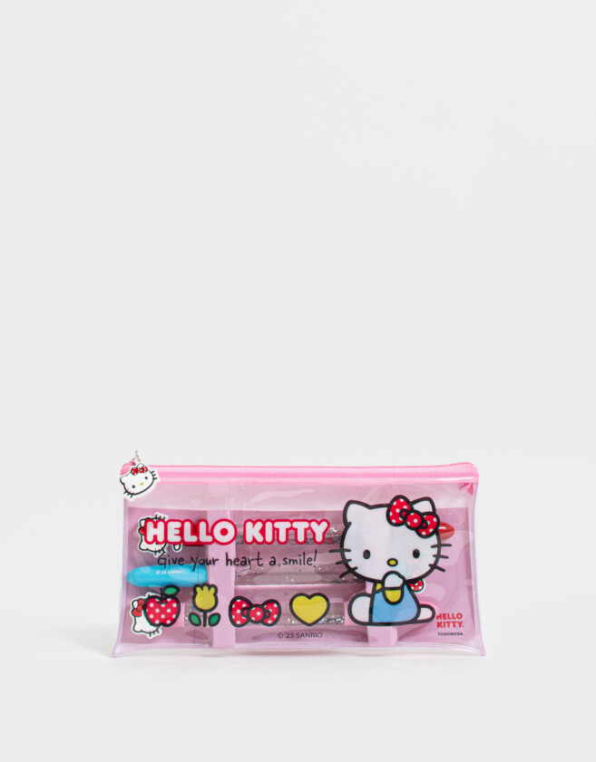 Lapices y Lapiceras Licencias Set De Lapiceras "hello Kitty" - Combinacion Multicolor