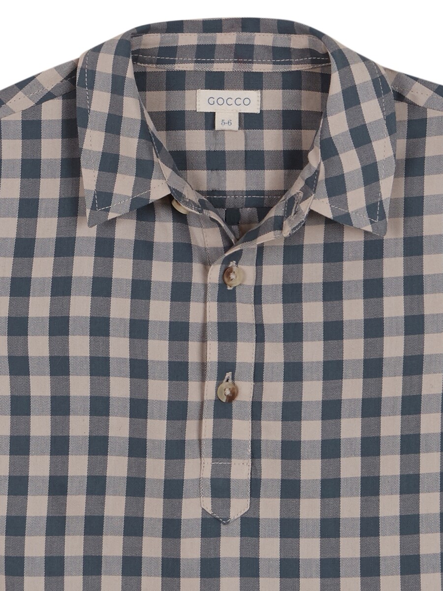 Camisa Tapeta Corta Petroleo