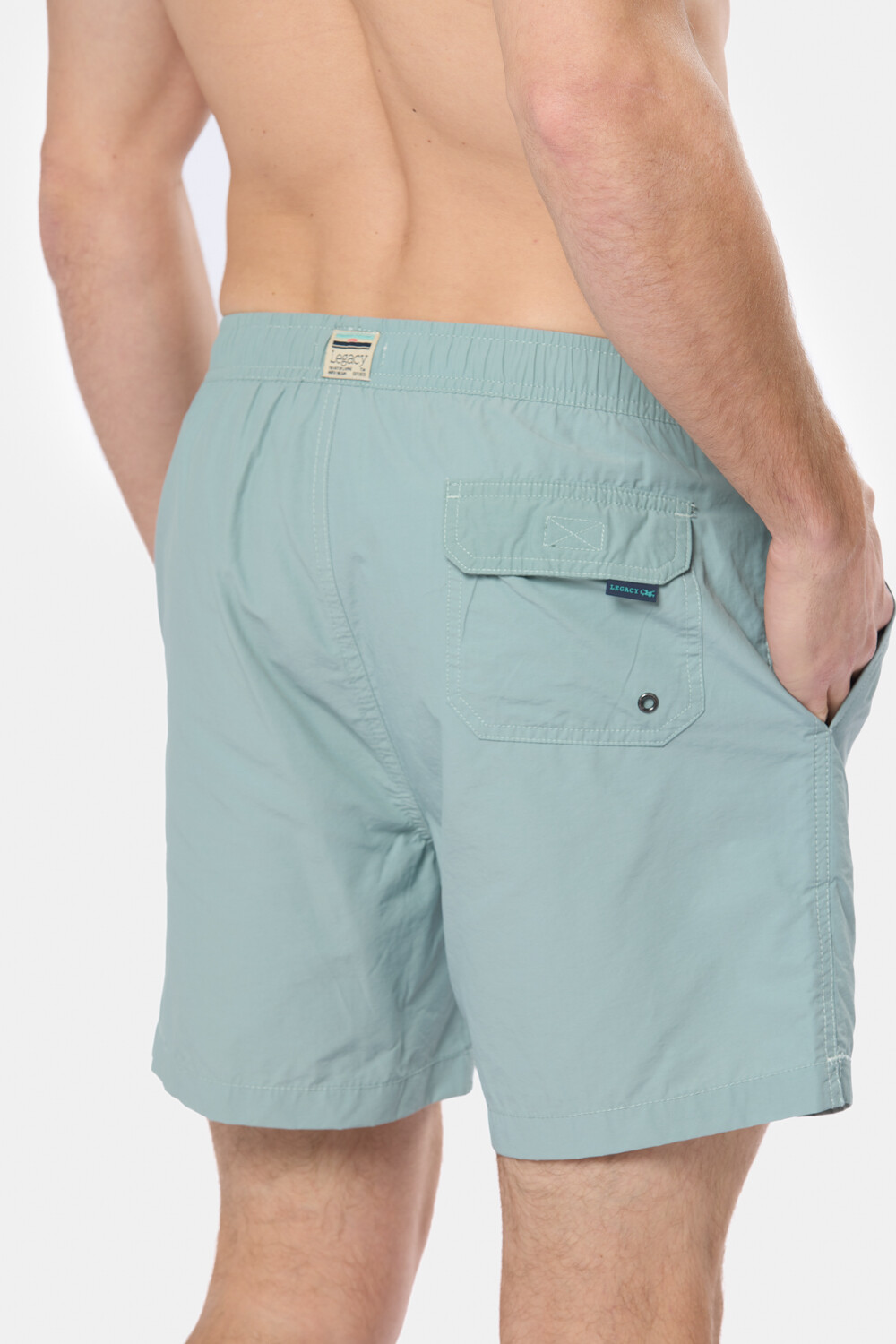 SHORT DE BAÑO LISO Denim