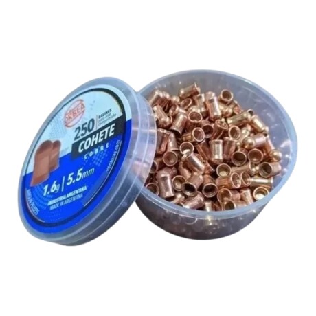 Balines COHETE Cobre cal 5.5 250un 1.6g - ORBEA Balines COHETE Cobre cal 5.5 250un 1.6g - ORBEA