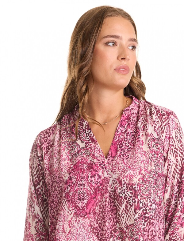 Blusa Printed FUCSIA/MULTI
