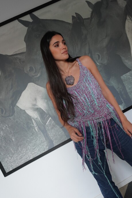 Lagoon Top Celeste / Lila