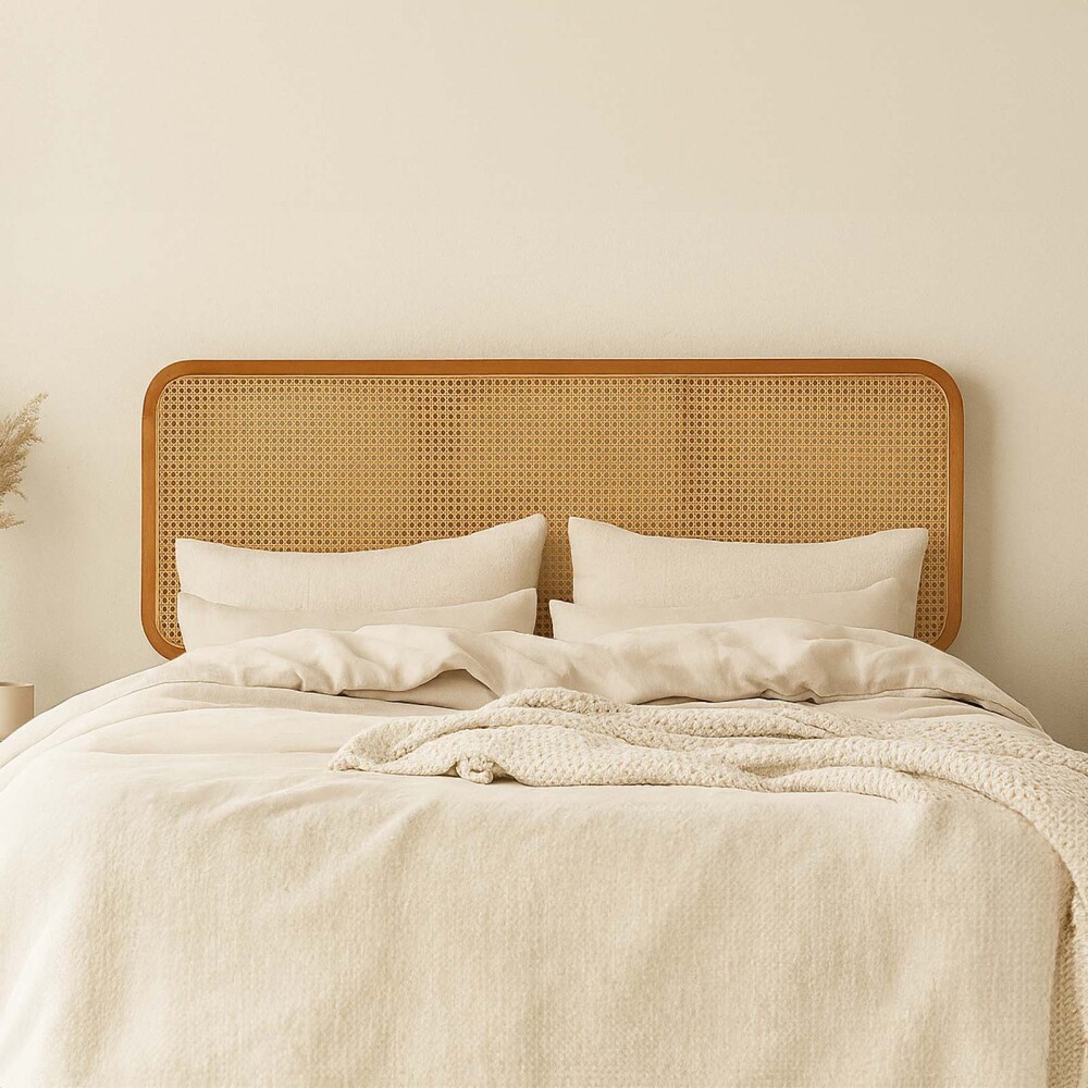 RESPALDO 2 PLAZAS RATTAN-Y-MADERA NATURAL-BEIGE GIORDANA