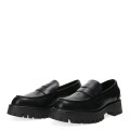 Zapatos de Mujer Miss Carol mocasin KANU con tachas Negro